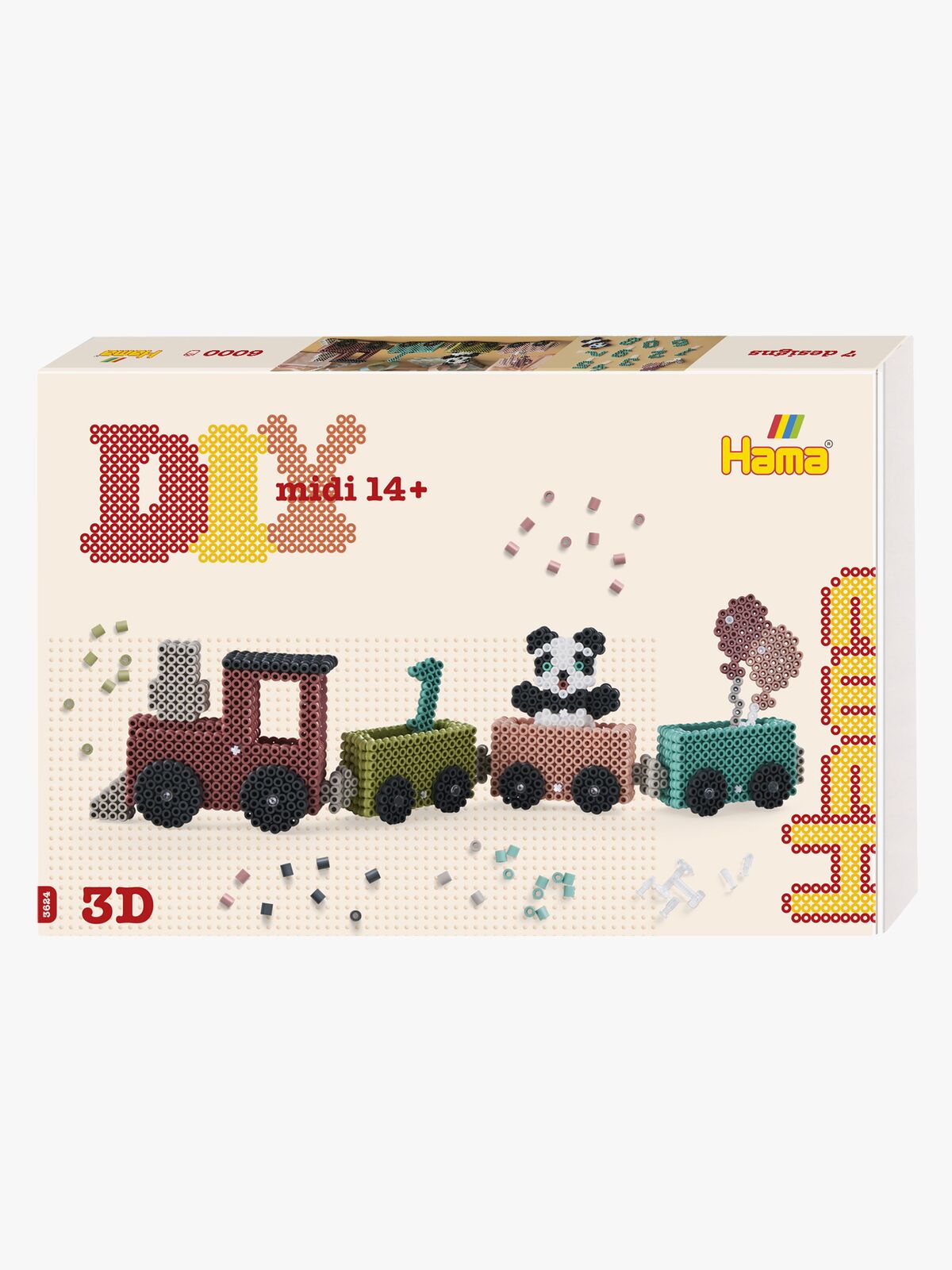 Hama 3D Bursdagstog Perlesett 6000 Stk