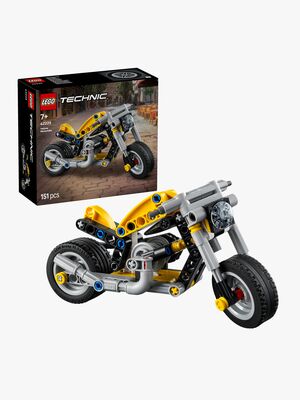 LEGO Technic 42225 Gul motorsykkel
