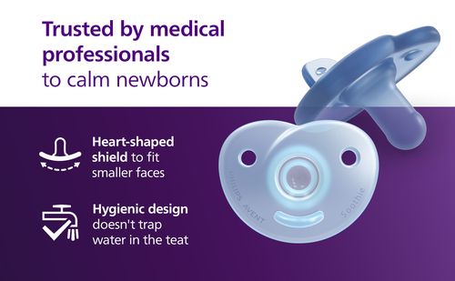 Philips Avent Soothie smokk 0-6 m, 2-pakning, rosa/lettrosa