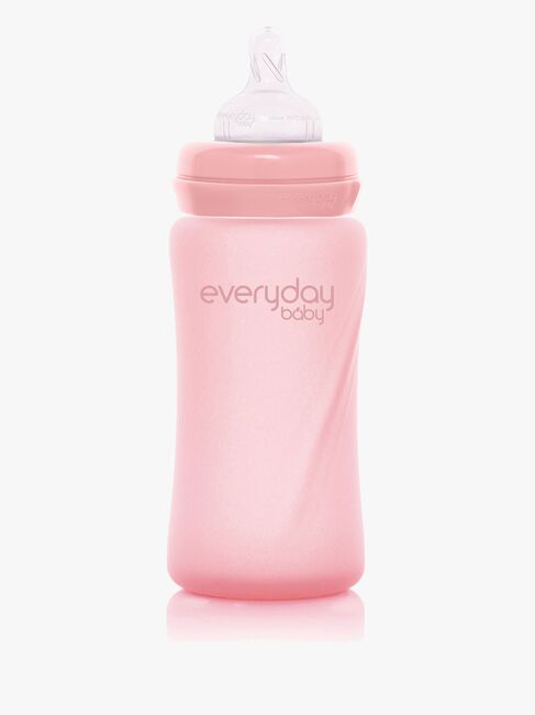 Everyday Baby Tåteflaske Glass 240 ml, Lyserosa
