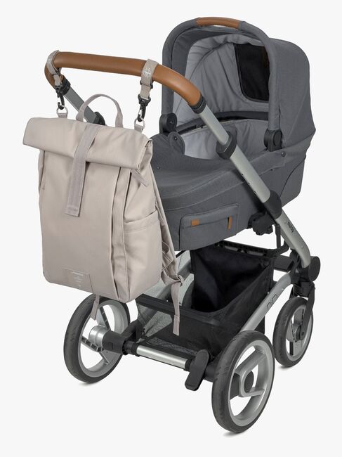 Lässig Rolltop Stelleveske Ryggsekk, Taupe