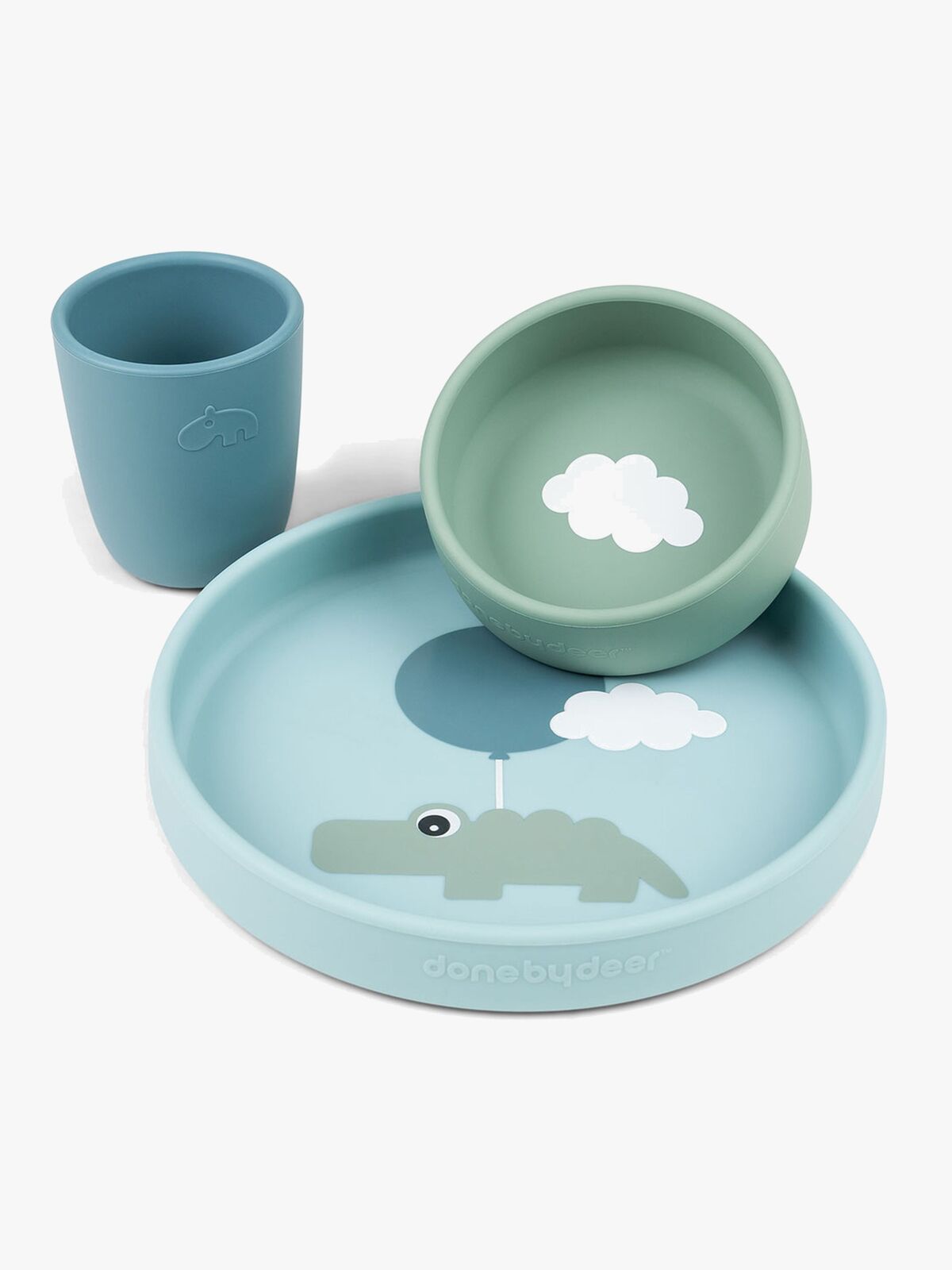 Done By Deer Happy Clouds Barneserviser, Blå