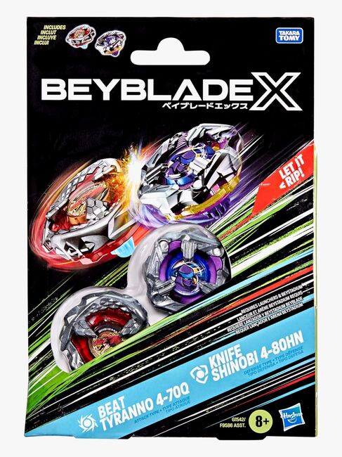 Beyblade Beat Tyranno & Knife Shinobi Spinnere 2-Pakk