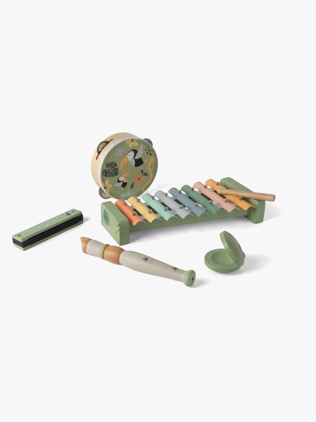 Dantoy Musikksett Wooden In Gift Box