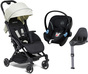Beemoo Easy Fly Lux 2 Trille inkl. Cybex Aton M, Mineral Grey