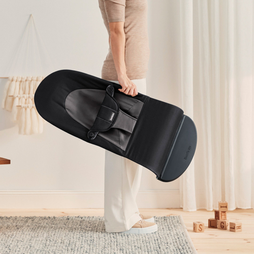 BabyBjörn Balance Soft Vippestol Vevet, Svart/Mørkegrå