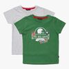 Luca & Lola San Marino T-Shirt 2-pack, Green/Grey