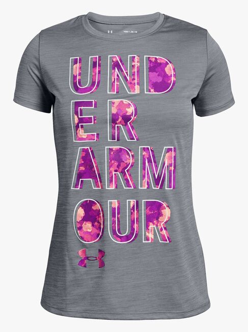 Under Armour Hybrid 2.0 Big Logo T-skjorte, Steel