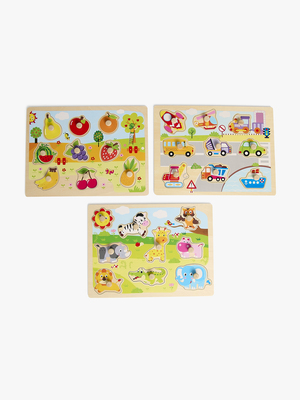 Fippla Knottepuslespill Se og Lær 3-Pakk