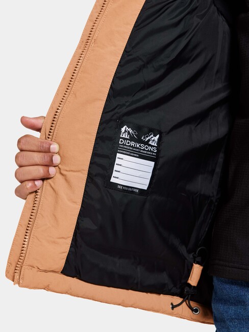 Didriksons Granite Puffjakke, Almond Brown