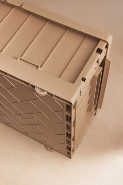 LIEWOOD Weston Oppbevaringsboks med Lokk & Hjul, Sandy