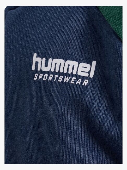 Hummel Loose Block Mini Full-Zip Genser, Dress Blues