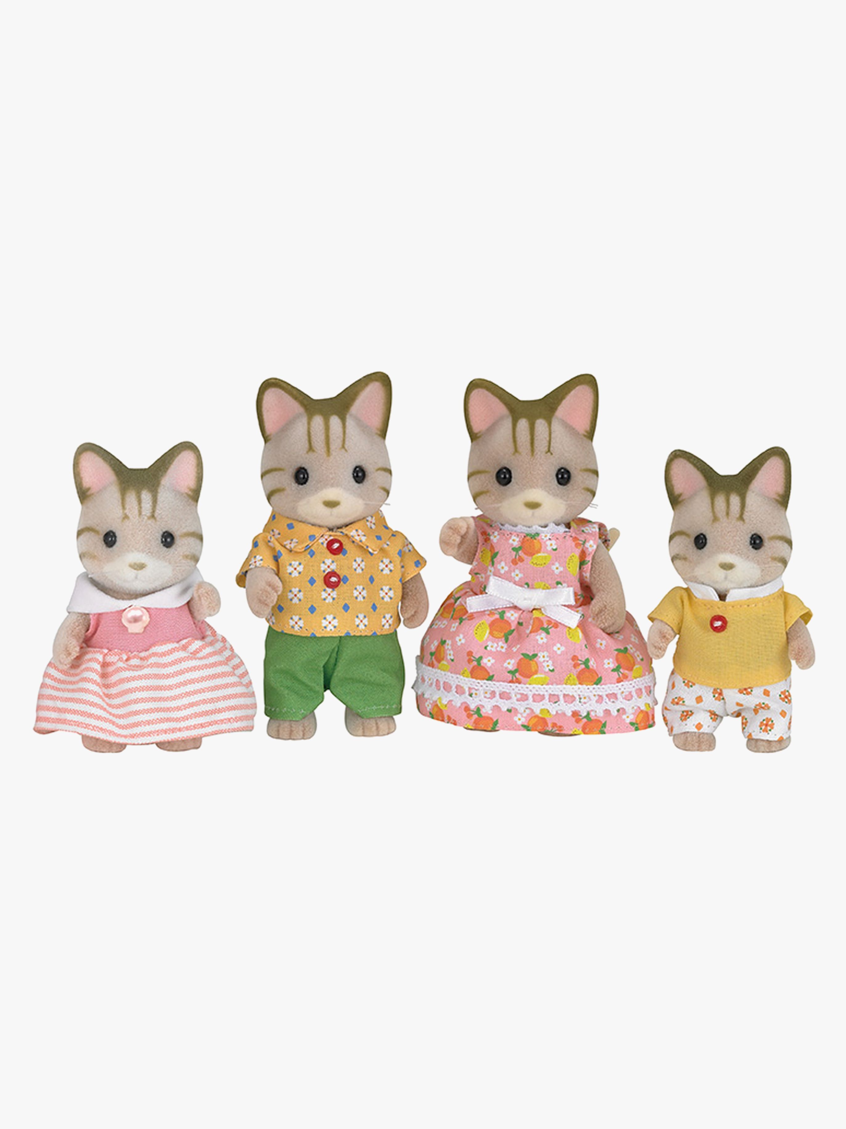Sylvanian Families Figursett Den Stripete Kattefamilien - Dukkehustilbehør