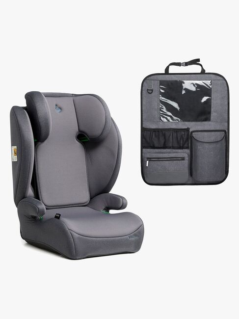 Beemoo Ride i-Size Beltestol inkl. Beemoo Deluxe Sparketrekk med Oppbevaring, Mineral Grey