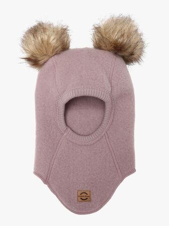 Mikk-Line Balaklava Merinoull med Dusker, Twilight Mauve