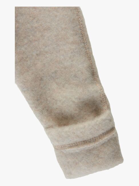Mikk-Line Fleecejakke Baby Merinoull, Melange Offwhite
