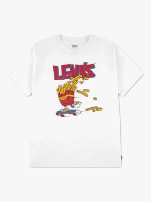Levi's LVB Fries On The Loose T-skjorte, Bright White
