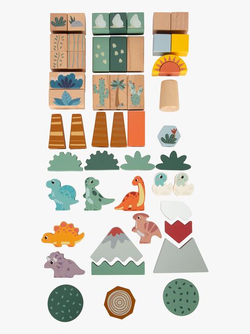 Small Foot Dino Byggeklosser i Tre 50 Stk
