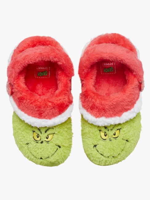 Crocs Grinch Classic Kids Fôrede Tøfler, Multi