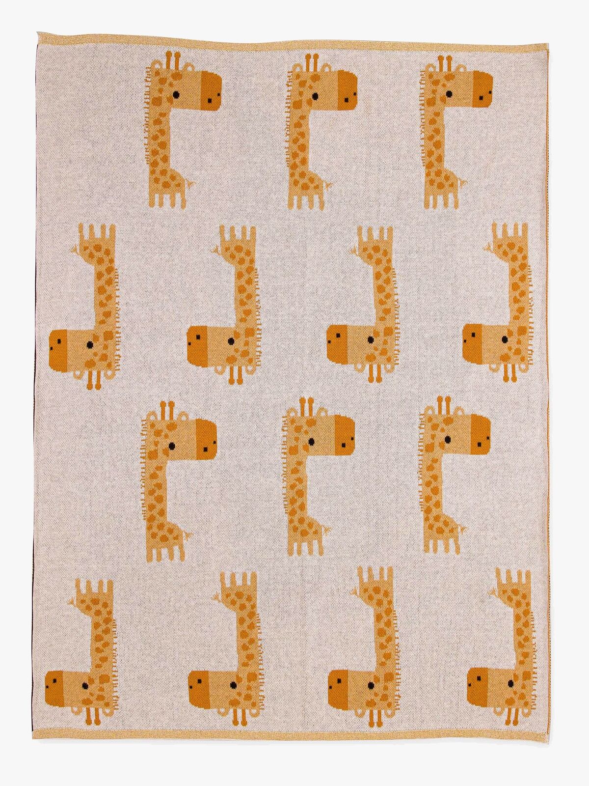 Bizzi Growin Strikketeppe Aio Baby, Gilbert Giraffe