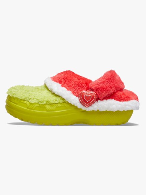 Crocs Grinch Classic Kids Fôrede Tøfler, Multi