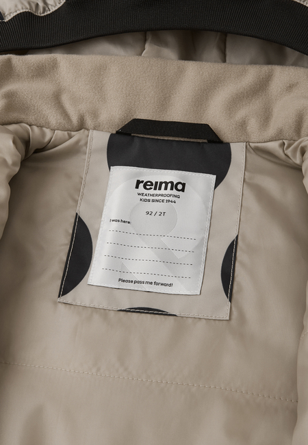 Reimatec Marte Mid  Lett polstret Vinterdress, Earthy Beige