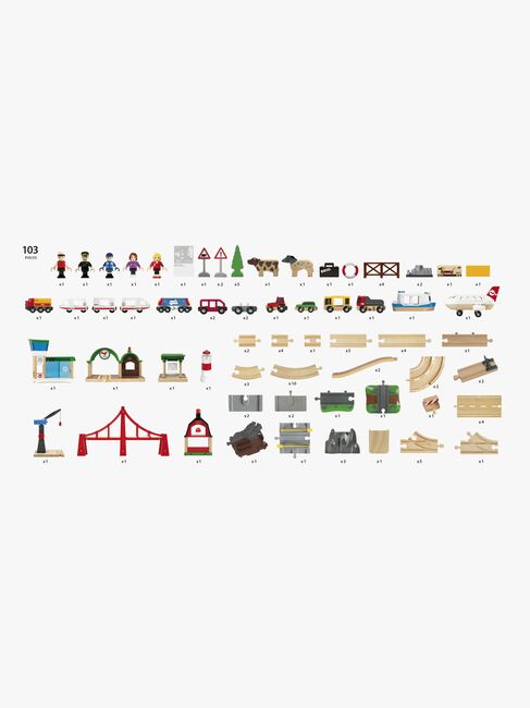 BRIO World 33766 World Deluxe Togbanesett