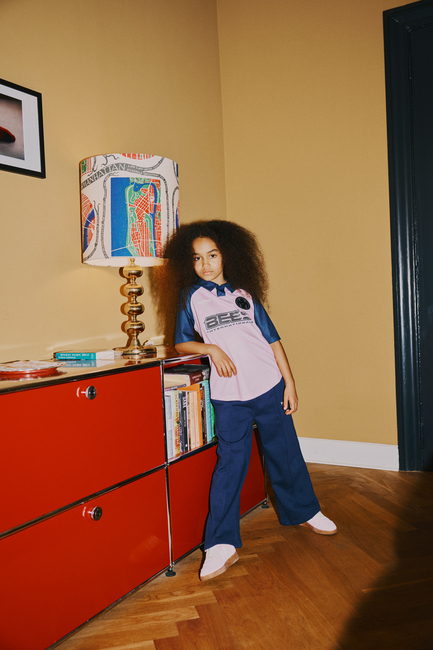 Hummel JR Loose Tiger Soccer T-skjorte, Roseate Spoonbil