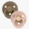 BIBS Smokk Colour 2-pack Lateks Størrelse 2, Dark Oak/Blush