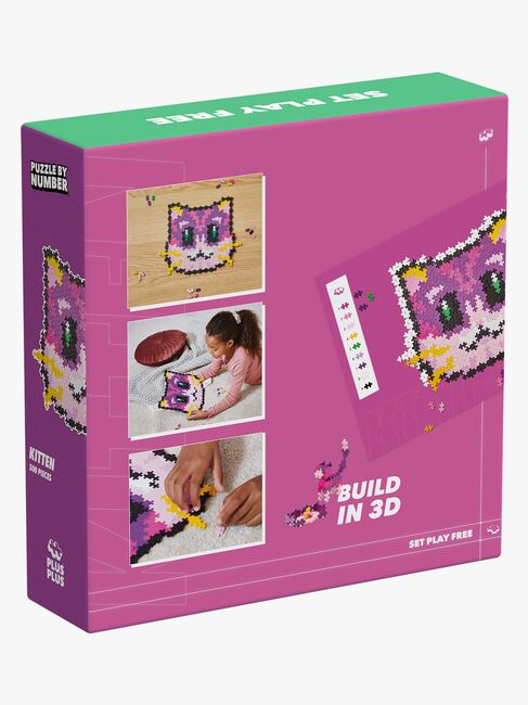 Plus-Plus Puzzle By Number Byggesett Kattunge 500 Deler