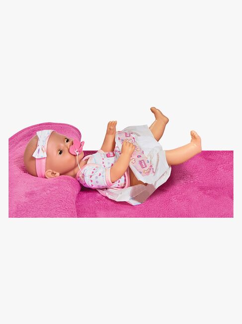 New Born Baby Dukke Jente med Tilbehør, Rosa