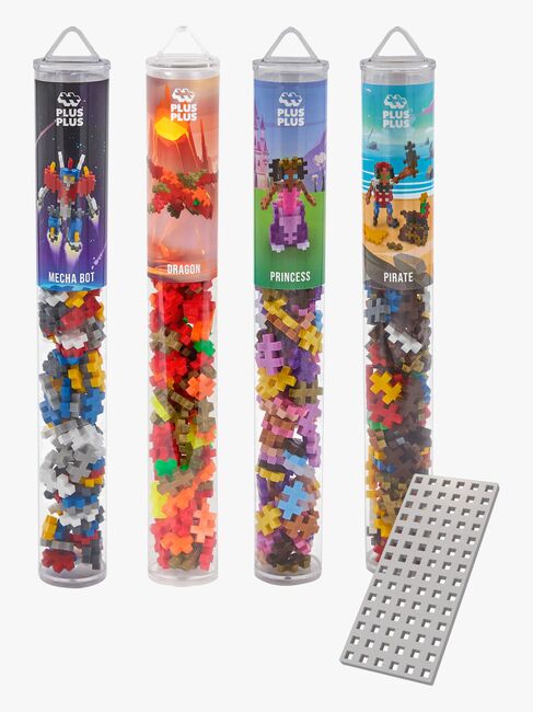 Plus-Plus Byggesett med Bunnplate & Tube Kule Figurer 4x100 Deler