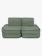 MeowBaby Churros Sofa Basic, Olive Sage Green