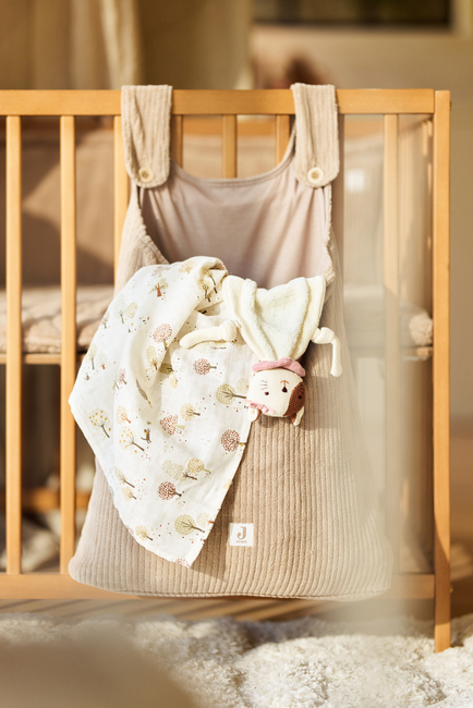 Jollein Playpen Oppbevaringsveske Cloudy Rib, Milky Coffee