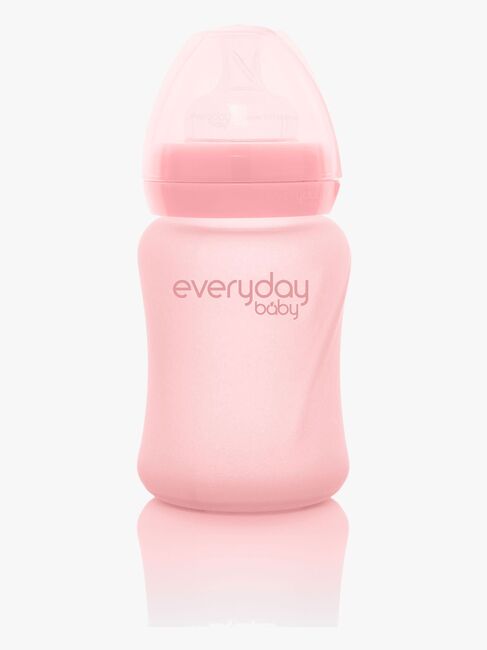 Everyday Baby Tåteflaske Glass 150 ml, Lyserosa