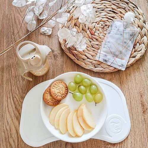 Twistshake Click-Mat Mini Tallerken og Spisebrikke, Hvit