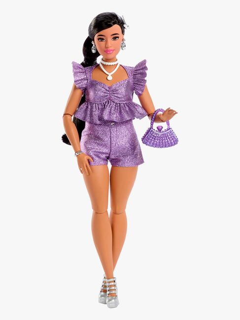 Barbie Deluxe Style Dukke i Lilla Antrekk