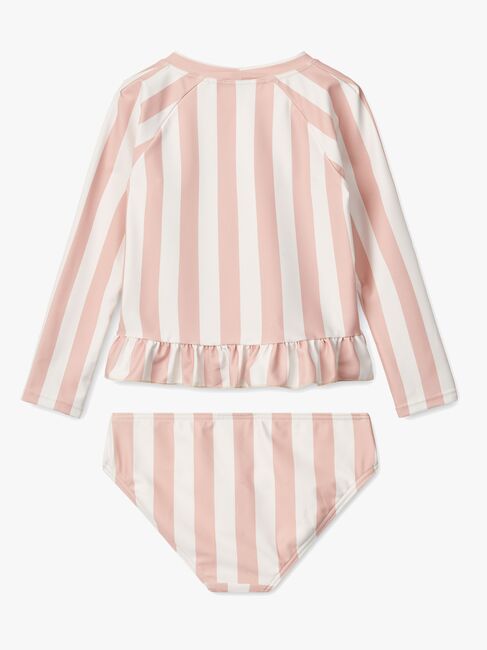 LIEWOOD Dagny Badesett, Stripe Sorbet Rose/Creme De La Creme