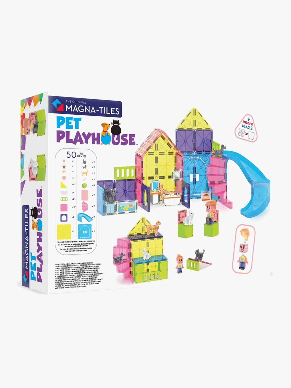 MAGNA-TILES Dyrelekeplass Byggesett 50 Deler