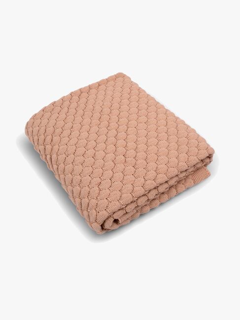 FILIBABBA  Strikket Teppe, Ivory Cream