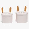 Alice & Fox Oppbevaringsbokser 2-pack Kanin, Rosa