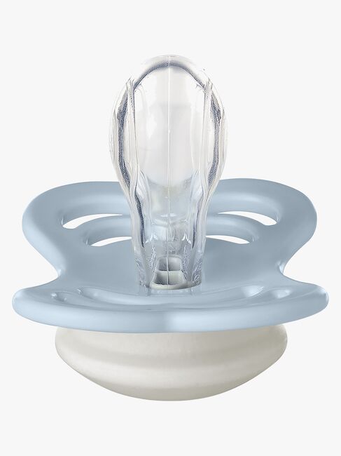 BIBS Supreme Smokk Silikon Str. 1, Baby Blue Glow
