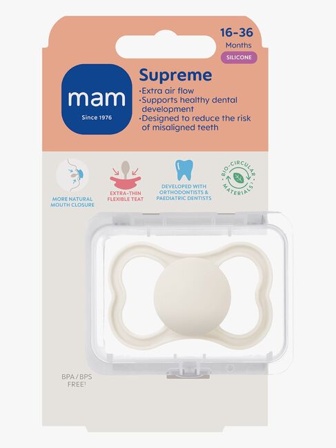 MAM Supreme Smokk Silikon 16-36m, Nøytral