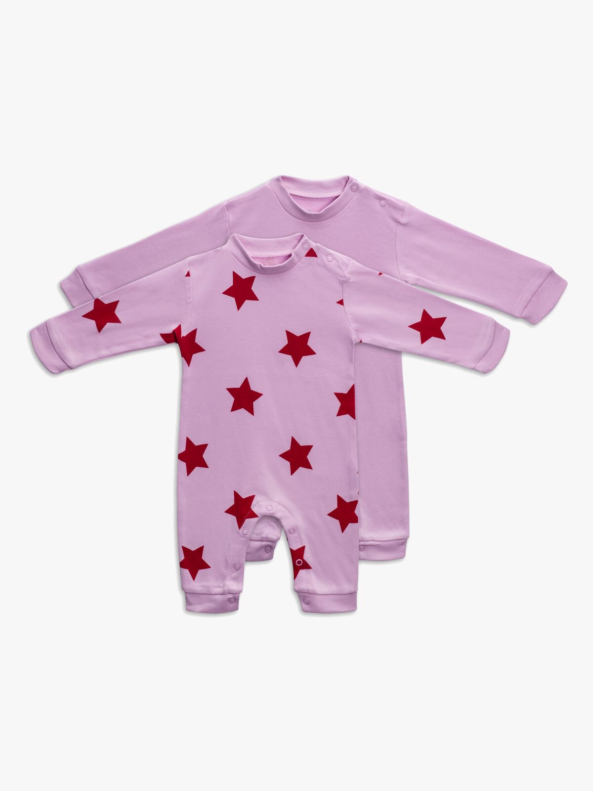 Tiny Treasure Maxime Jumpsuit  2-Pack, Pink Lavender