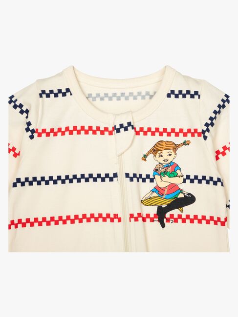 Pippi Langstrømpe X Martinex Square Stripe Pysjamas, Kitt