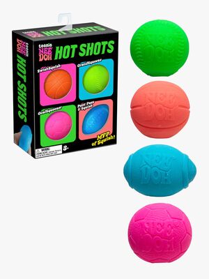 NeeDoh Teenie Hot Shots Stressballer 4-Pakk