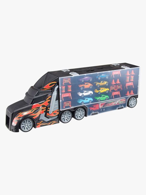 Teamsterz Metro City Lekesett Auto Transporter med 8 Biler