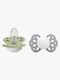 BIBS Infinity Smokker 2-Pack Silikon Str 1 Symmetrisk, Sage GLOW/Cloud GLOW