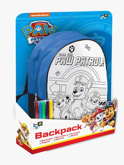 Paw Patrol DIY Ryggsekk med Blyanter, Blå