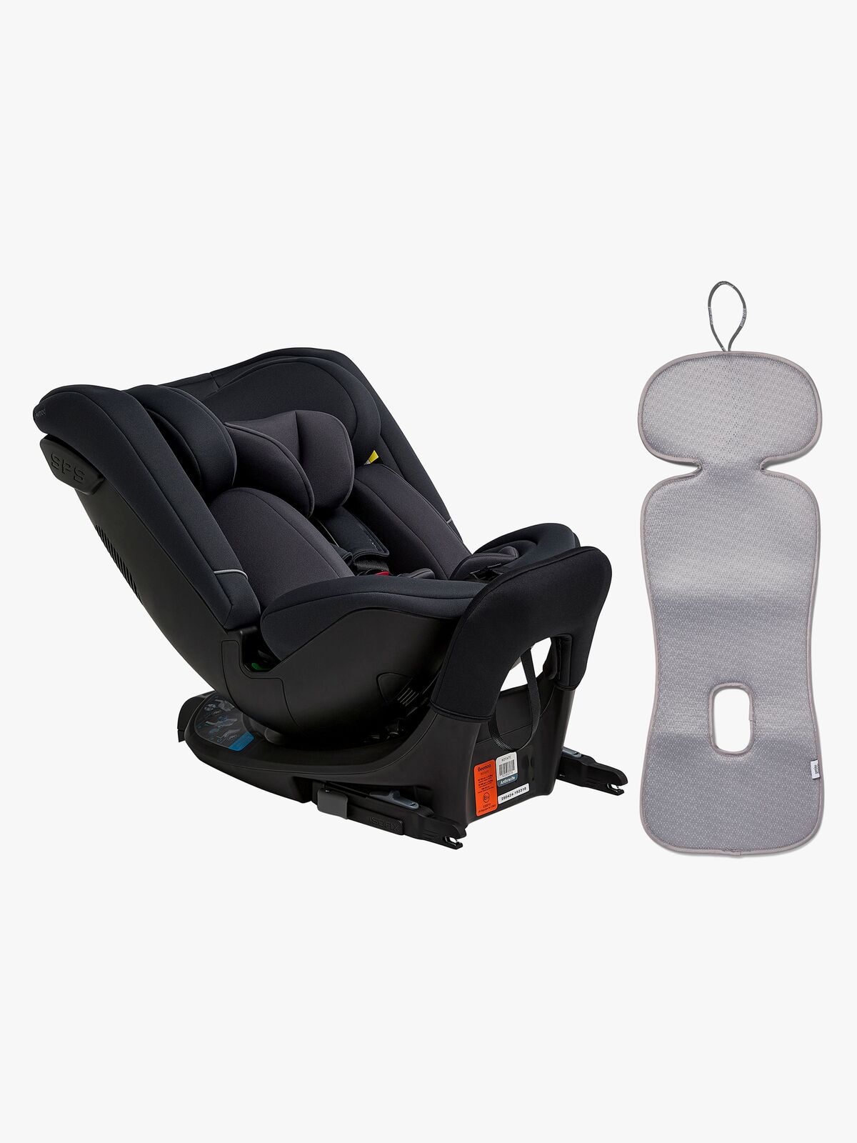 Beemoo Rotate i-Size Vendbar Bilstol Inkl. Ventilerende Pute, Anthracite/Grey